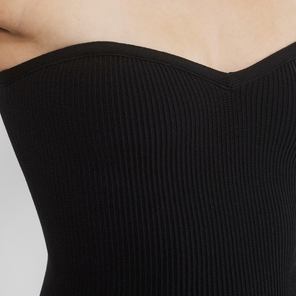 Babaton by Aritzia NWT Sculpt Knit Sweetheart Tube Top - black ribbed XS - Picture 2 of 6